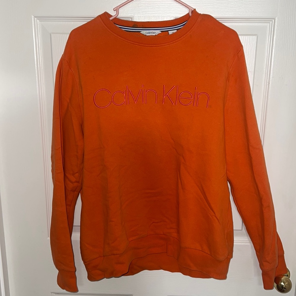 Calvin Klein orange crew neck